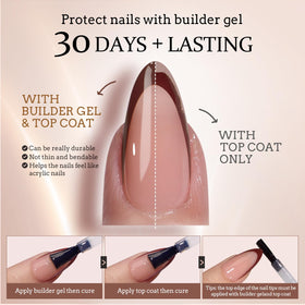 BTARTBOXNAILS SkinTone French Tip Press On Nails in various sizes