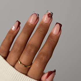 BTARTBOXNAILS SkinTone French Tip Press On Nails packaging