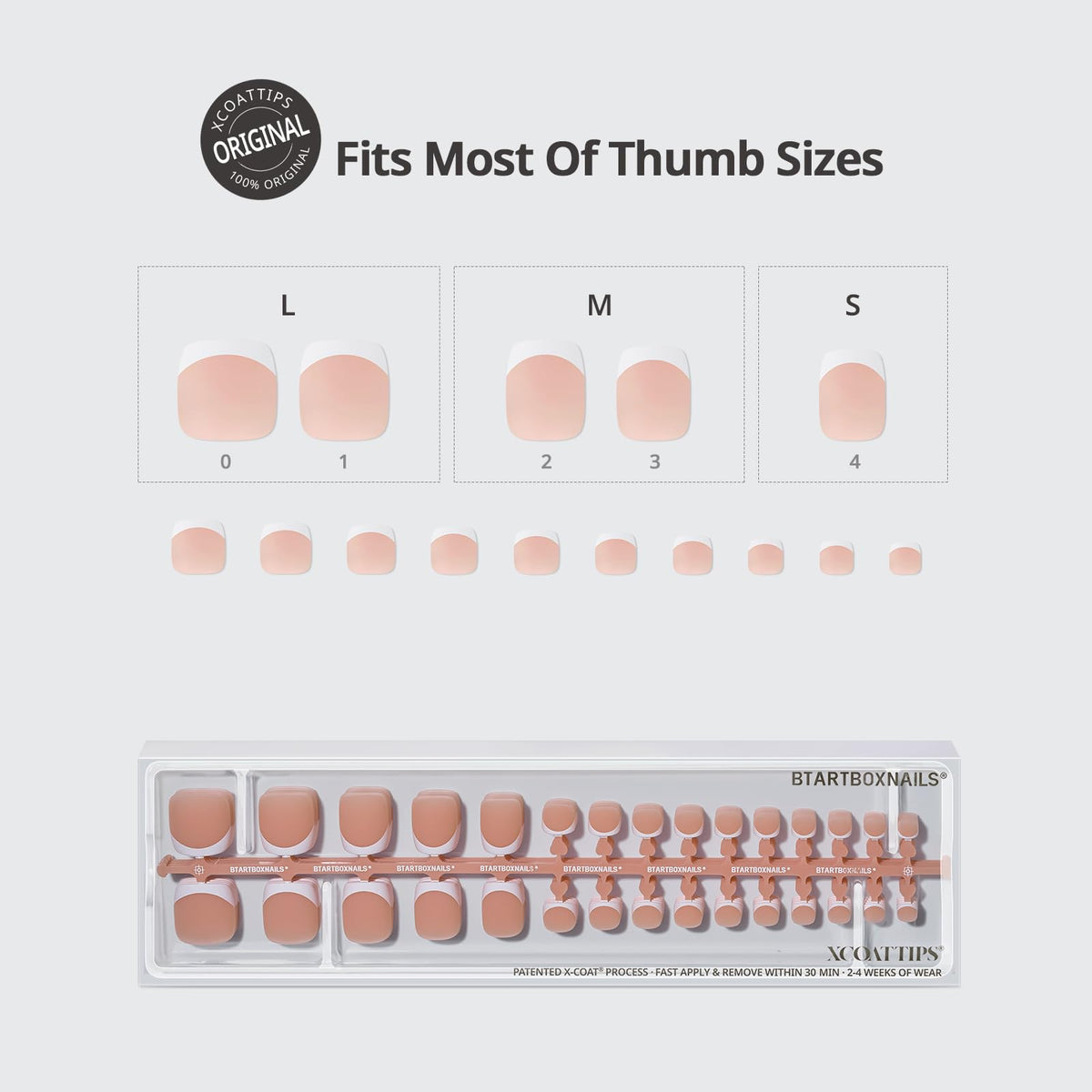 BTARTBOXNAILS Toe Nails Press On packaging