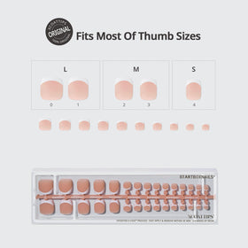 BTARTBOXNAILS Toe Nails Press On packaging