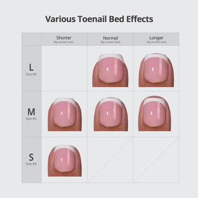 BTARTBOXNAILS Toe Nails Squoval Size L packaging