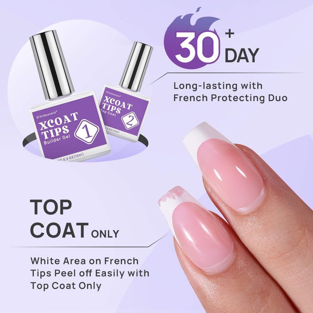 BTARTBOXNAILS Top Coat 15ML bottle with brush