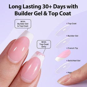 BTARTBOXNAILS Top Coat on French XCOATTIPS