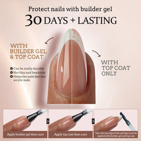 BTARTBOXNAILS White French Tip Press On Nails application process