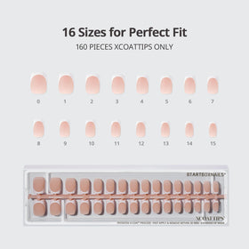 BTARTBOXNAILS White French Tip Press On Nails in a lifestyle setting