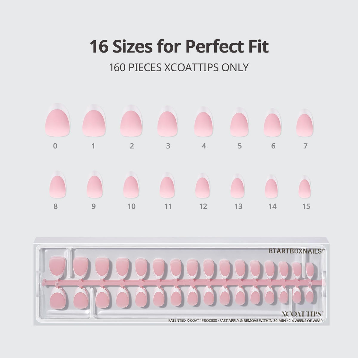 BTARTBOXNAILS White French Tip Press On Nails in lifestyle setting