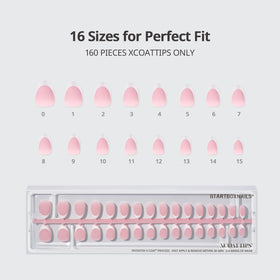 BTARTBOXNAILS White French Tip Press On Nails in lifestyle setting