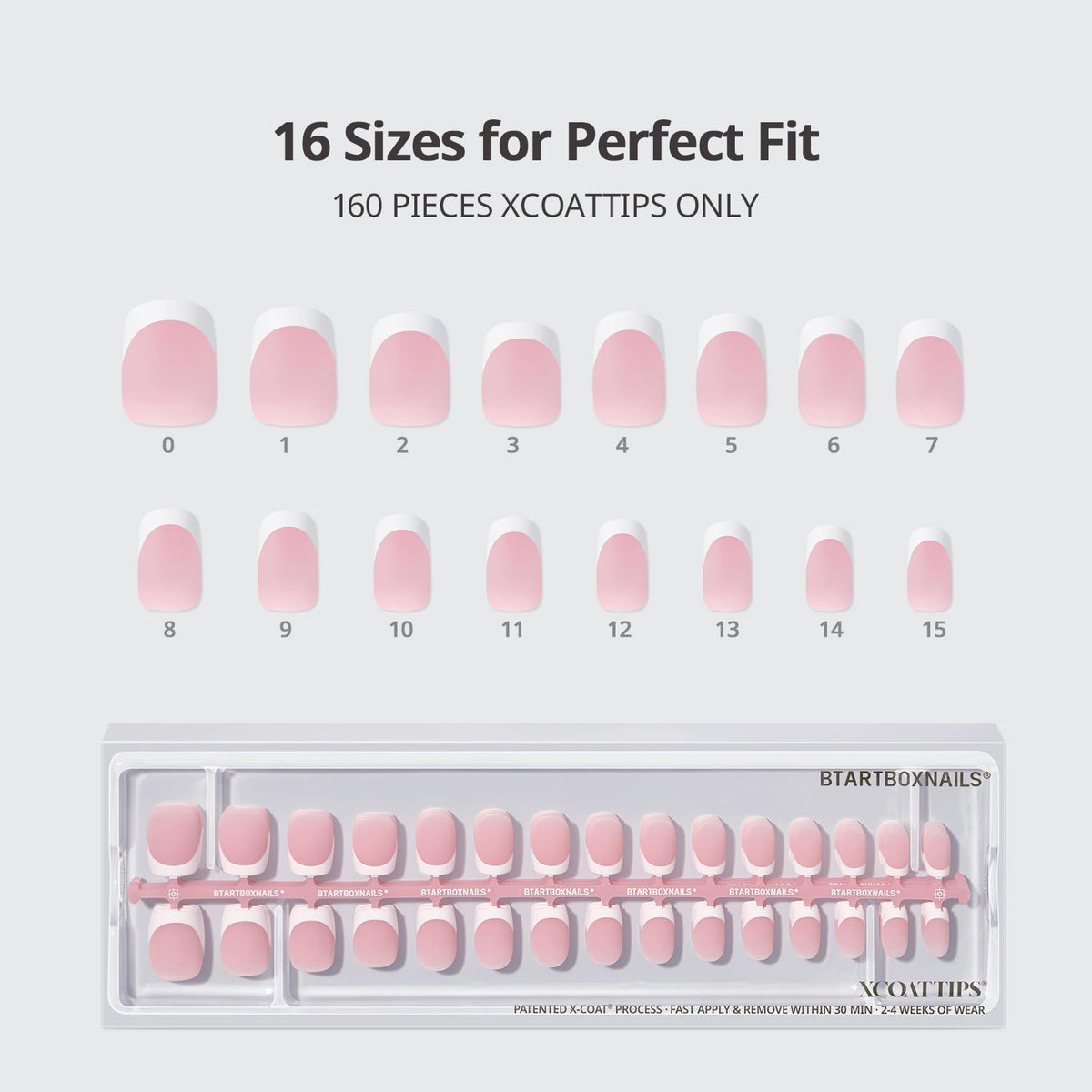 BTARTBOXNAILS White French Tip Press On Nails lifestyle scene