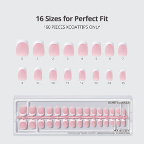 BTARTBOXNAILS White French Tip Press On Nails lifestyle scene