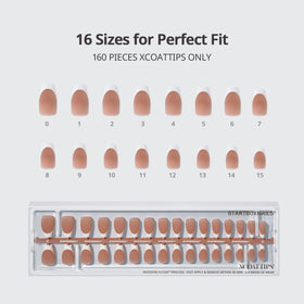 BTARTBOXNAILS White French Tip Press On Nails lifestyle scene