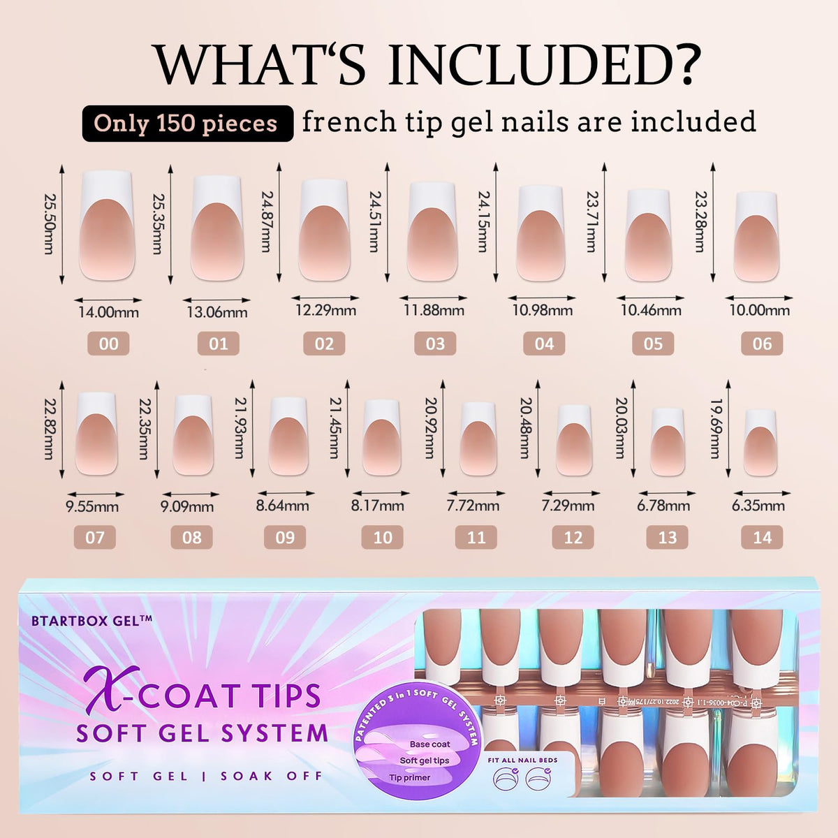 BTARTBOXNAILS White French Tip Press On Nails lifestyle scene