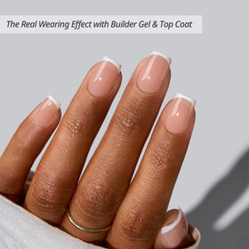 BTARTBOXNAILS White French Tip Press On Nails packaging