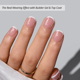 BTARTBOXNAILS White French Tip Press On Nails packaging