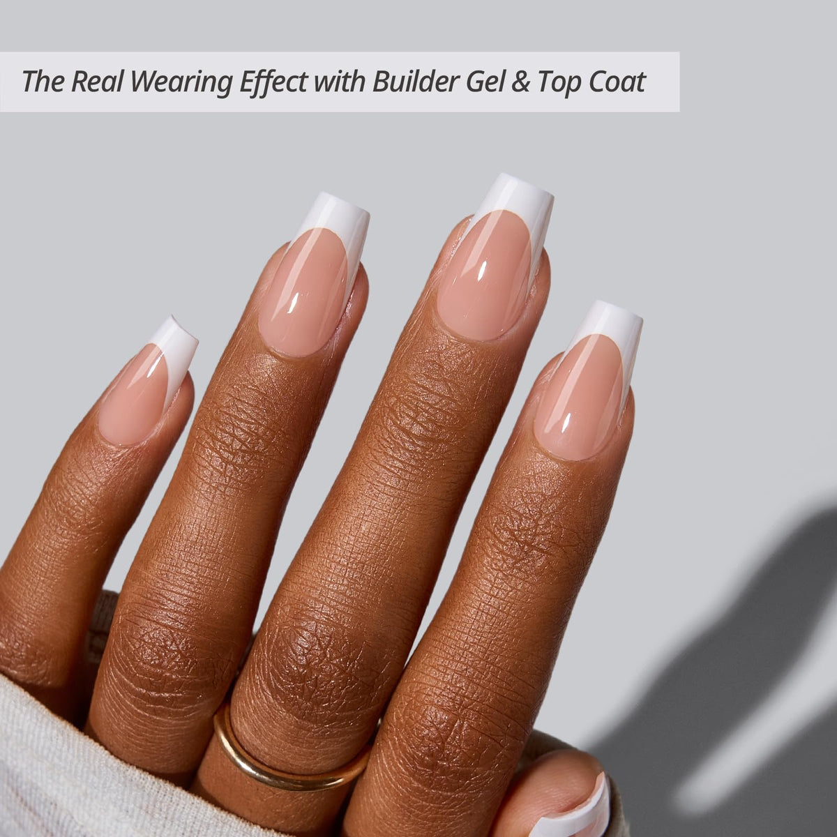 BTARTBOXNAILS White French Tip Press On Nails packaging