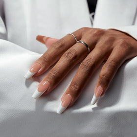 BTARTBOXNAILS White French Tip Press-On Nails packaging