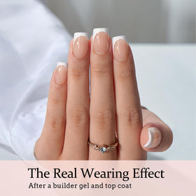 BTARTBOXNAILS White French Tip Press On Nails packaging