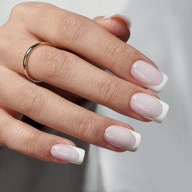 BTARTBOXNAILS White French Tip Press On Nails packaging