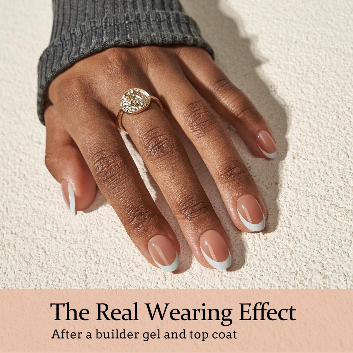 BTARTBOXNAILS White French Tip Press On Nails packaging