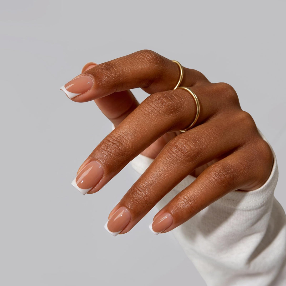 BTARTBOXNAILS White French Tip Press On Nails packaging