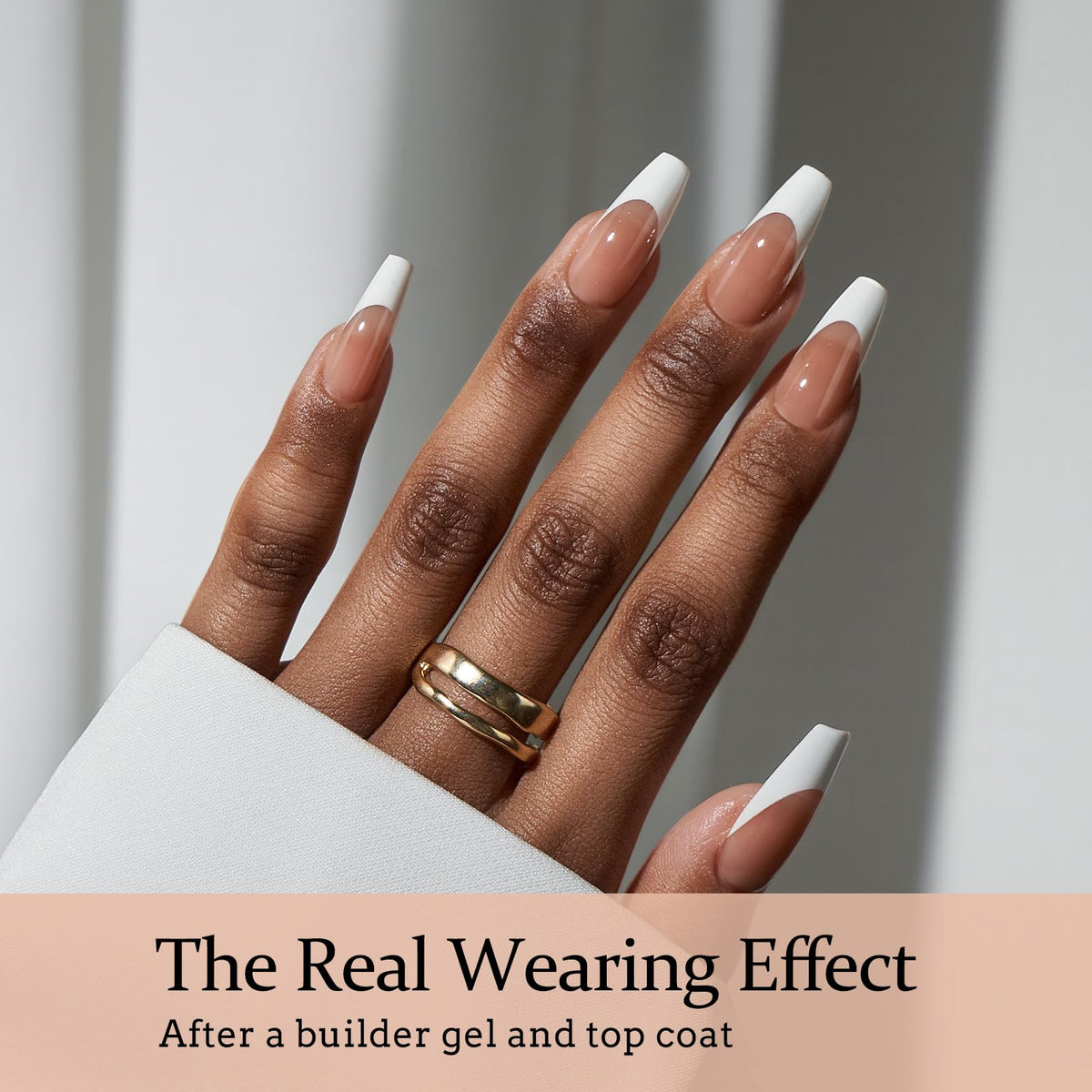 BTARTBOXNAILS White French Tip Press On Nails packaging