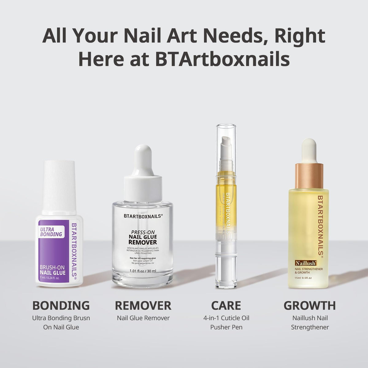 BTARTBOXNAILS White French Tip Press-On Nails XS Coffin in different angles