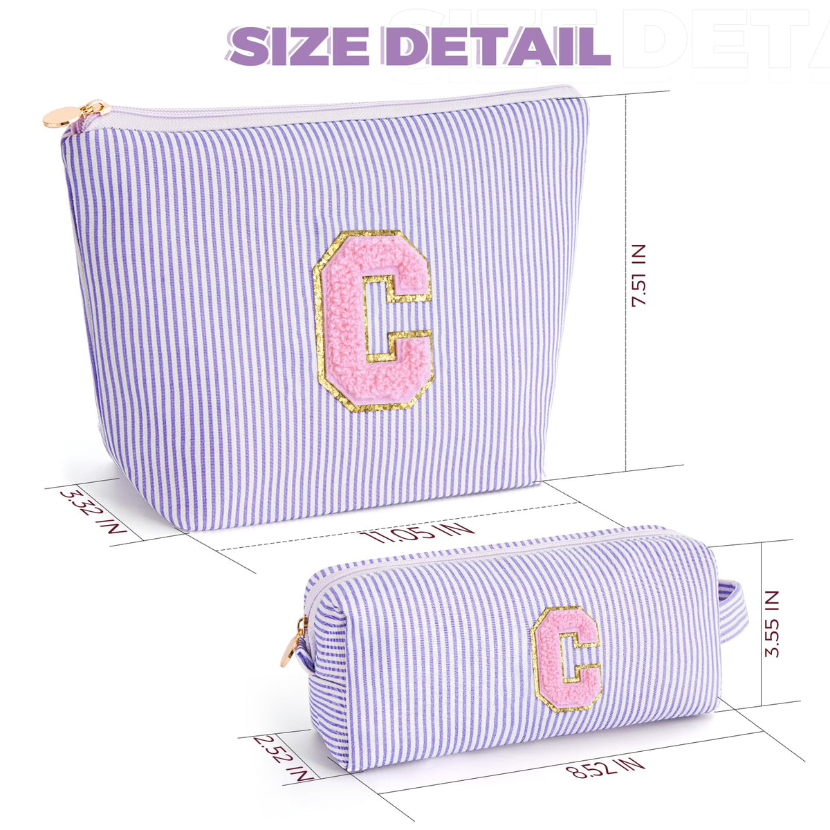 Btffitting Makeup Bag Set displayed with beauty accessories
