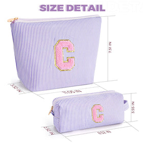 Btffitting Makeup Bag Set displayed with beauty accessories