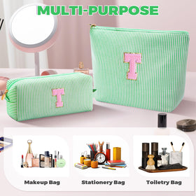 Btffitting Makeup Bag Set displayed with beauty essentials