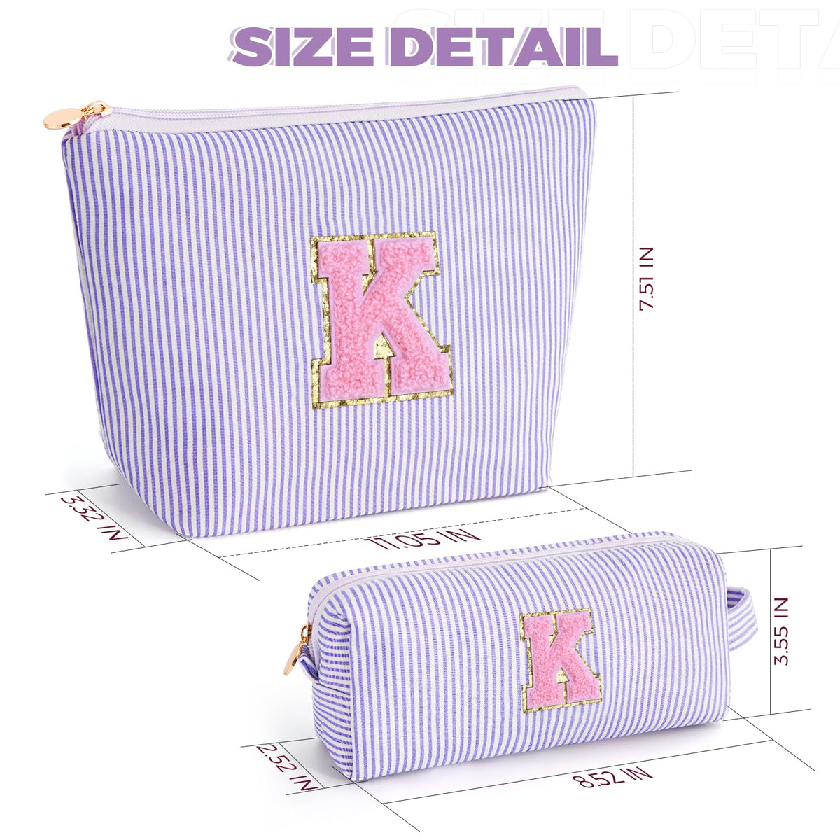 Btffitting Makeup Bag Set displayed with beauty products