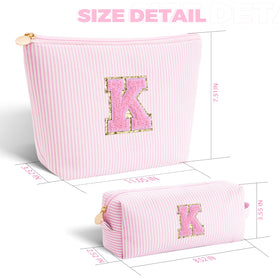 Btffitting makeup bag set displayed with beauty products