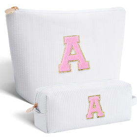 Btffitting Makeup Bag Set front view with personalized initials