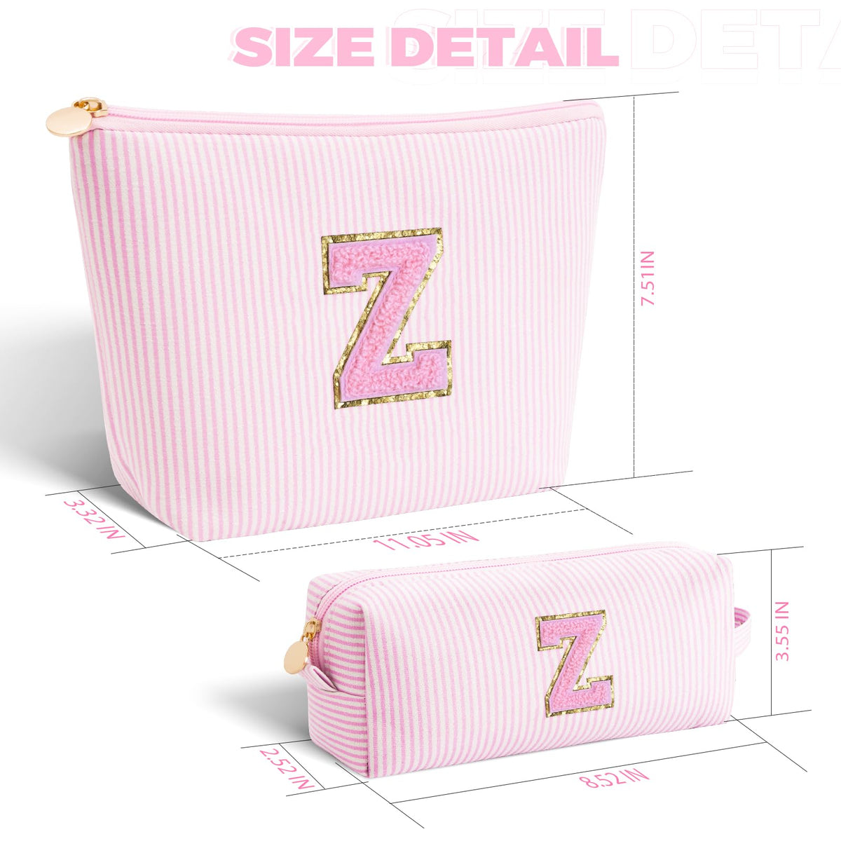 Btffitting makeup bag set in travel setting