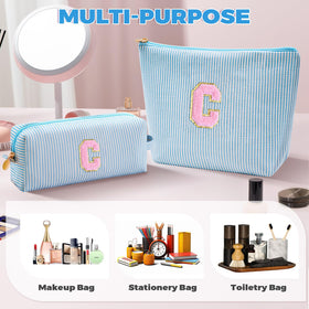 Btffitting makeup bag set in travel setting