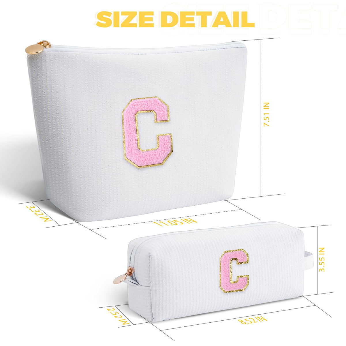 Btffitting makeup bag set interior space