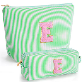 Btffitting Personalized Makeup Bag Set in green front view