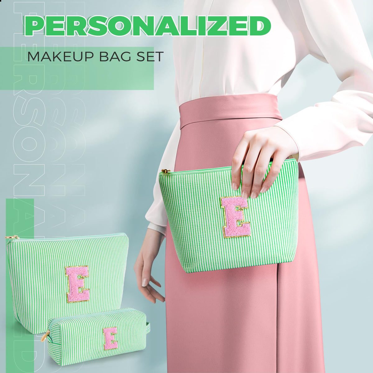 Btffitting smaller makeup bag with handle