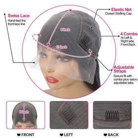 Btomar 13x6 Lace Front Wig human hair styling options