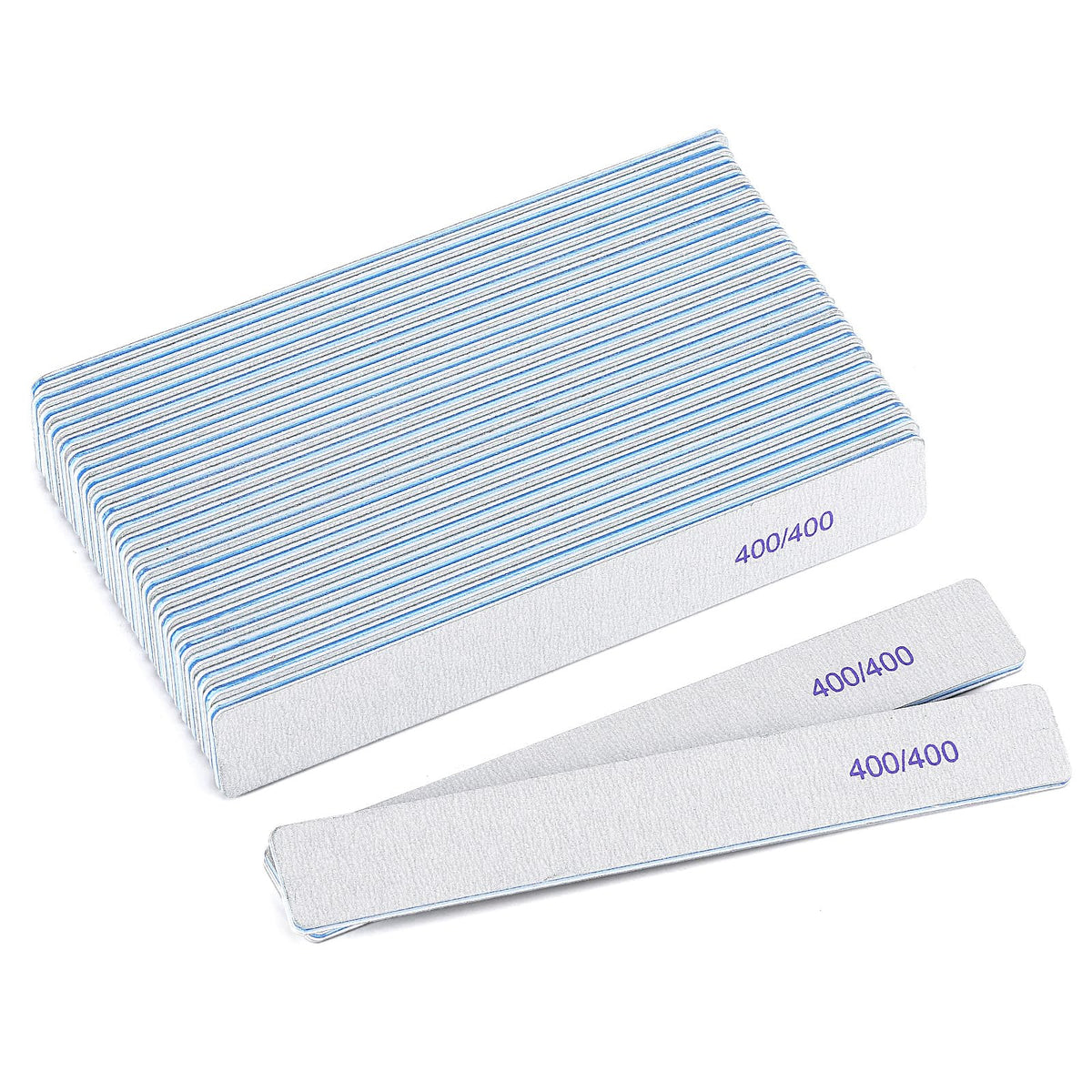 BTYMS 25 Count Nail Files 400/400 grit front view