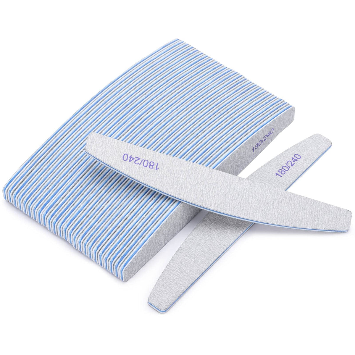 BTYMS 25 Pieces Nail Files dual-sided emery boards set