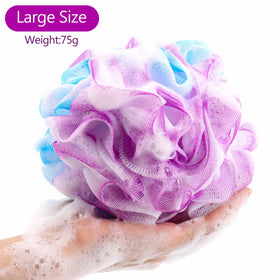 BTYMS large loofah sponge close-up showing soft mesh