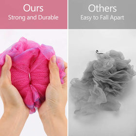 BTYMS large loofah sponge measuring 5.9 inches