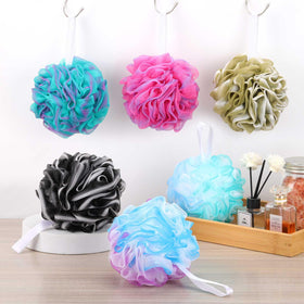 BTYMS loofah sponge showing its fluffy texture