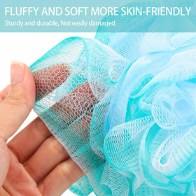 BTYMS loofah sponge with braided rope for hanging