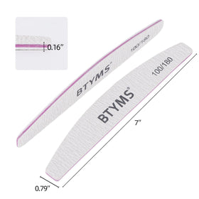 BTYMS nail files displaying coarse and fine grit sides