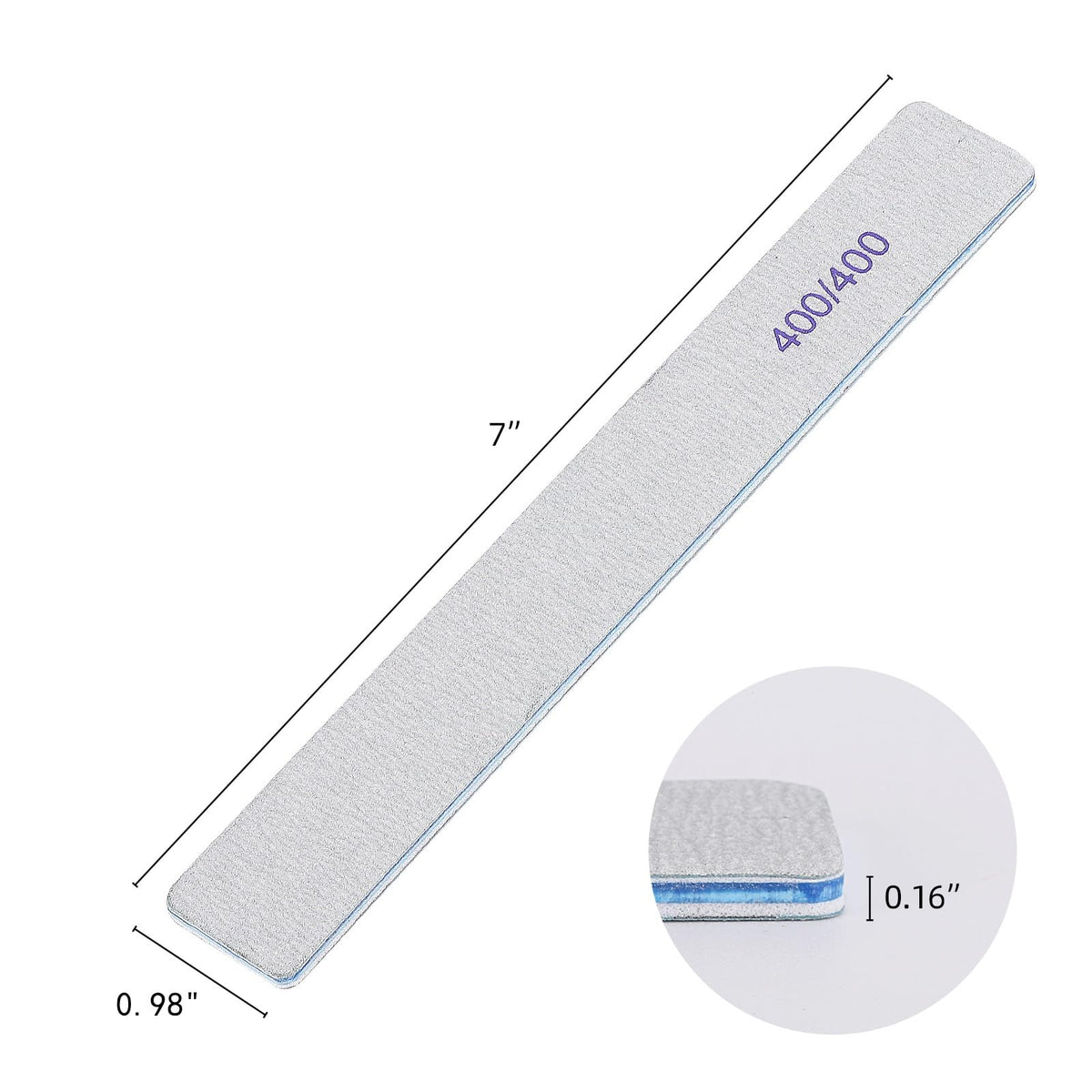 BTYMS nail files in packaging with 25 count
