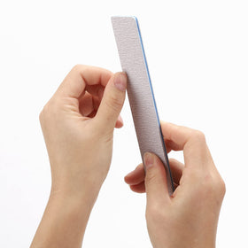BTYMS Nail Files in use on acrylic nails