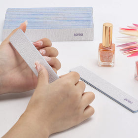 BTYMS nail files used in a manicure setting