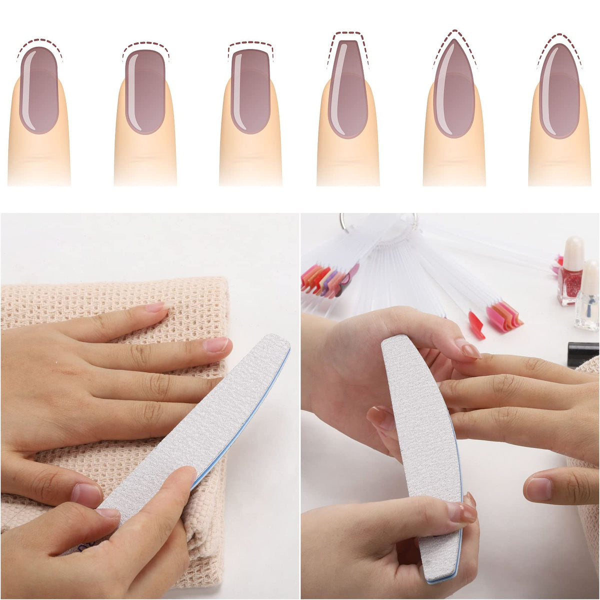 BTYMS nail files with a manicure setup