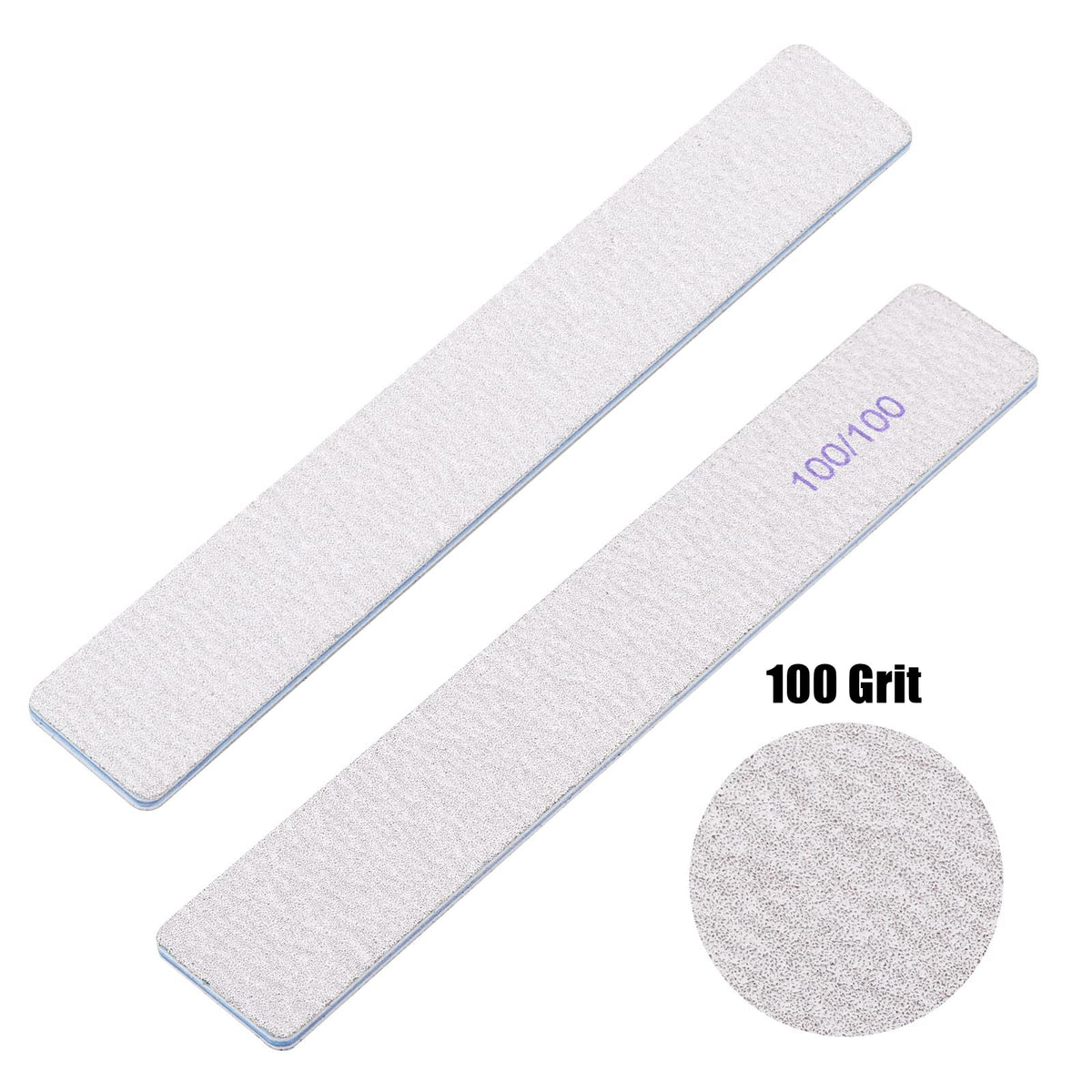 BTYMS Rectangle Nail Files 100/100 grit side view