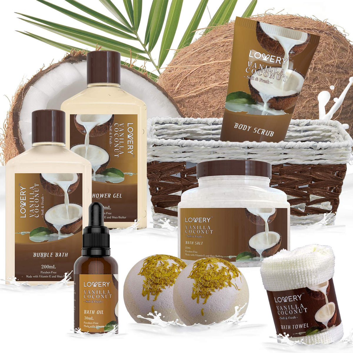 Bubble Bath and Bath Salt from LOVERY Spa Gift Basket